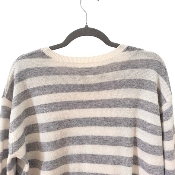 Velvet by Graham & Spencer Rylan Stripe Wool Cashmere Sweater Size Large - Picture 9 of 12